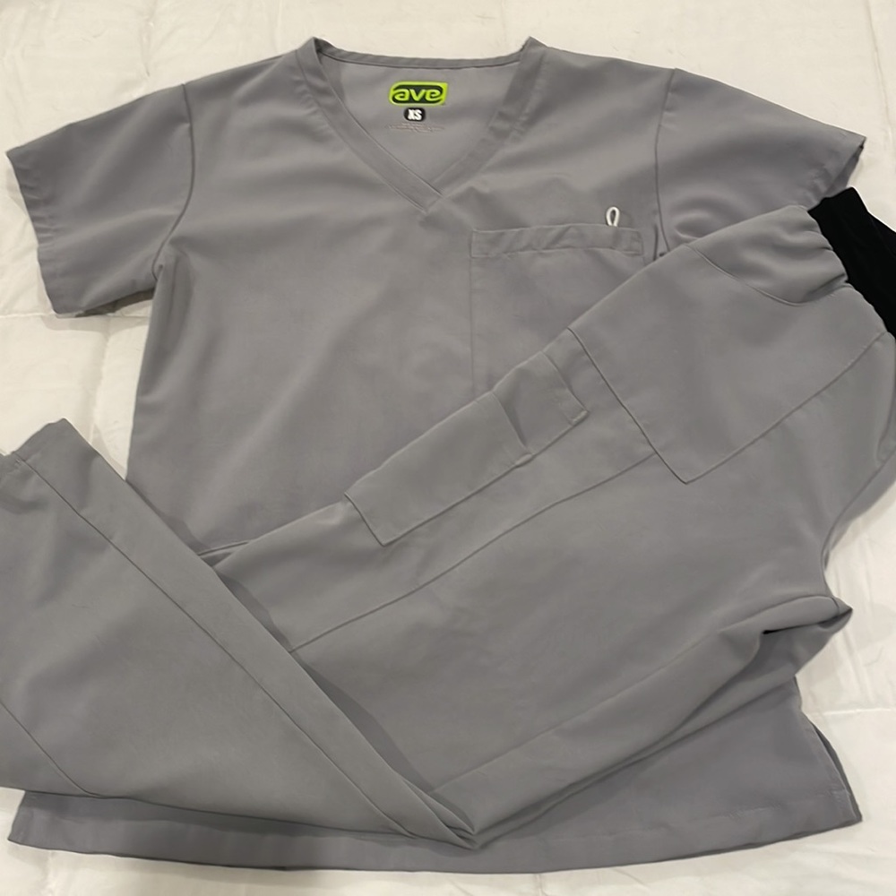 Gray scrubs